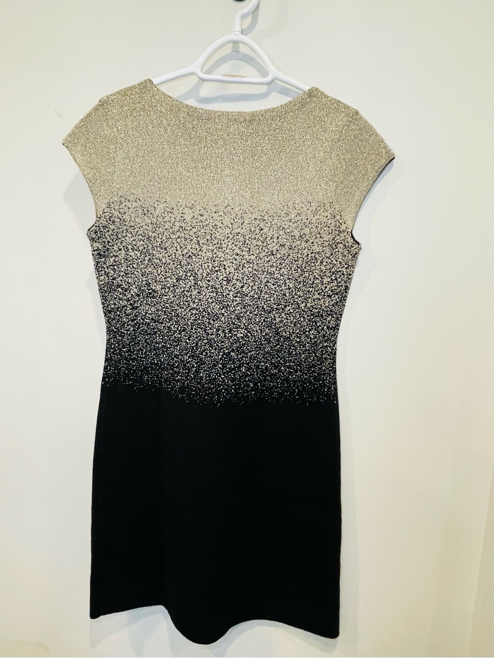 Desigual Gold-to-Black Ombre Cap-Sleeve Mini Dress - Picture 4 of 6
